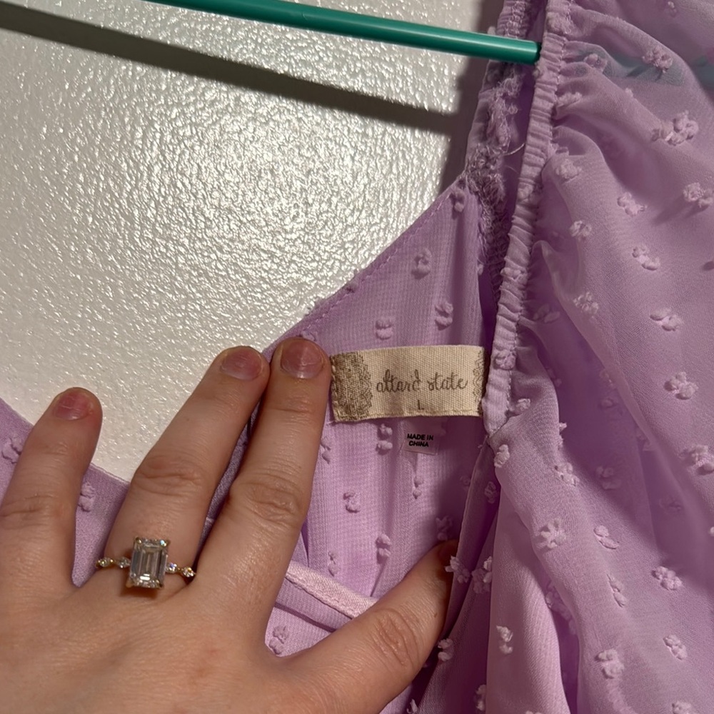 Altar'd State Lilac Ruffle Dress - Picture 4 of 5
